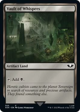 Vault of Whispers card from Universes Beyond: Warhammer 40,000
