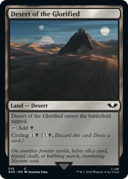 Desert of the Glorified (Surge Foil) card from Universes Beyond: Warhammer 40,000