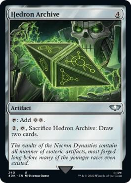 Hedron Archive (Surge Foil) card from Universes Beyond: Warhammer 40,000