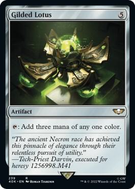 Gilded Lotus (Surge Foil) card from Universes Beyond: Warhammer 40,000