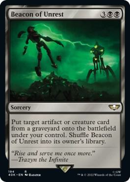 Beacon of Unrest (Surge Foil) card from Universes Beyond: Warhammer 40,000