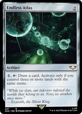 Endless Atlas (Surge Foil) card from Universes Beyond: Warhammer 40,000