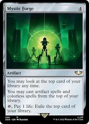 Mystic Forge (Surge Foil) card from Universes Beyond: Warhammer 40,000