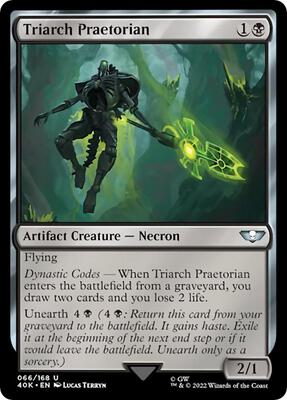 Triarch Praetorian (Surge Foil) card from Universes Beyond: Warhammer 40,000