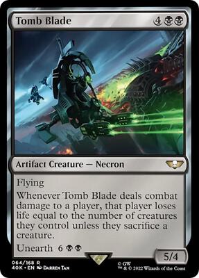 Tomb Blade (Surge Foil) card from Universes Beyond: Warhammer 40,000