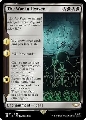The War in Heaven (Surge Foil) card from Universes Beyond: Warhammer 40,000