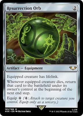 Resurrection Orb (Surge Foil) card from Universes Beyond: Warhammer 40,000