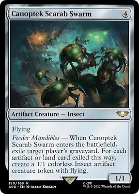 Canoptek Scarab Swarm (Surge Foil) card from Universes Beyond: Warhammer 40,000