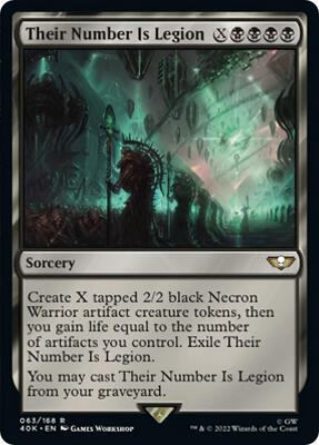 Their Number Is Legion (Surge Foil) card from Universes Beyond: Warhammer 40,000