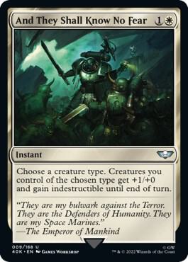 And They Shall Know No Fear card from Universes Beyond: Warhammer 40,000