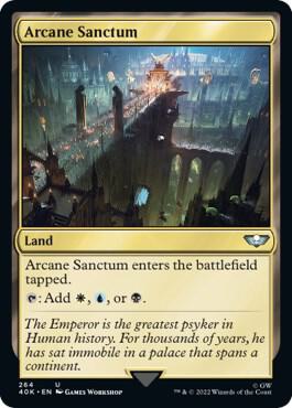 Arcane Sanctum (Surge Foil) card from Universes Beyond: Warhammer 40,000
