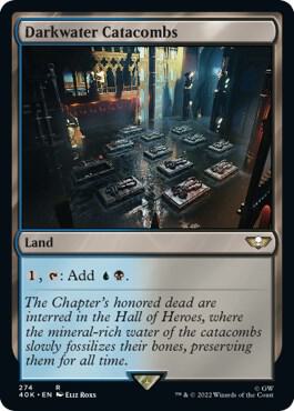Darkwater Catacombs (Surge Foil) card from Universes Beyond: Warhammer 40,000