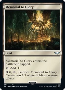 Memorial to Glory (Surge Foil) card from Universes Beyond: Warhammer 40,000