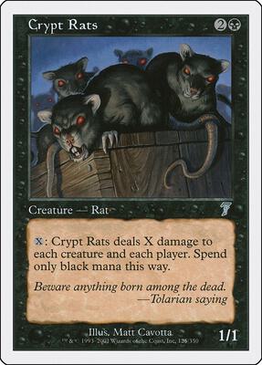 Crypt Rats card from 7th Edition