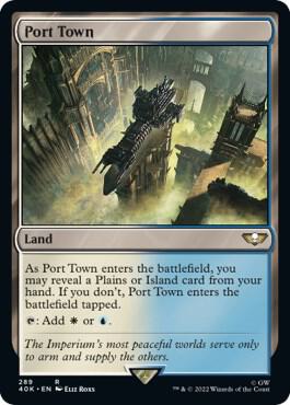 Port Town card from Universes Beyond: Warhammer 40,000