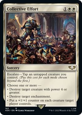 Collective Effort card from Universes Beyond: Warhammer 40,000