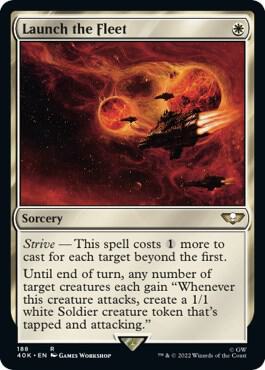 Launch the Fleet card from Universes Beyond: Warhammer 40,000