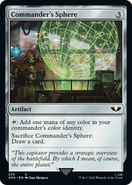 Commander's Sphere (233) card from Universes Beyond: Warhammer 40,000