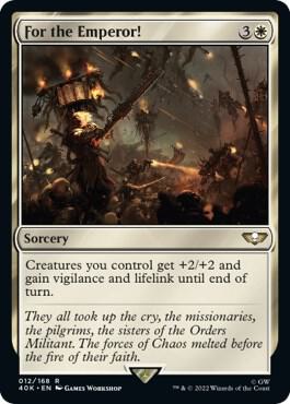 For the Emperor! card from Universes Beyond: Warhammer 40,000