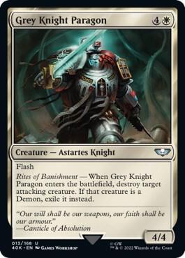 Grey Knight Paragon card from Universes Beyond: Warhammer 40,000