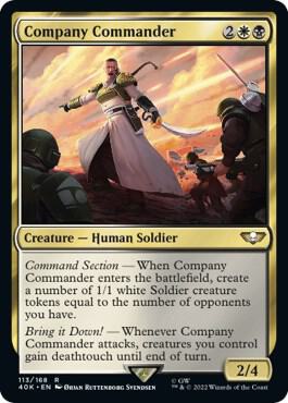 Company Commander card from Universes Beyond: Warhammer 40,000
