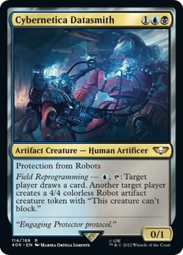 Cybernetica Datasmith card from Universes Beyond: Warhammer 40,000