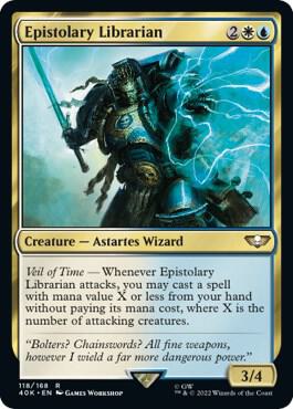 Epistolary Librarian card from Universes Beyond: Warhammer 40,000