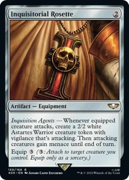 Inquisitorial Rosette card from Universes Beyond: Warhammer 40,000