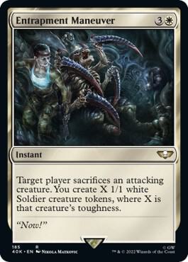 Entrapment Maneuver (Surge Foil) card from Universes Beyond: Warhammer 40,000