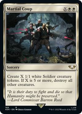 Martial Coup (Surge Foil) card from Universes Beyond: Warhammer 40,000