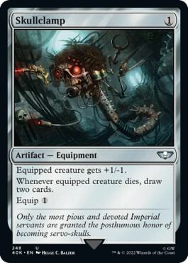 Skullclamp (Surge Foil) card from Universes Beyond: Warhammer 40,000