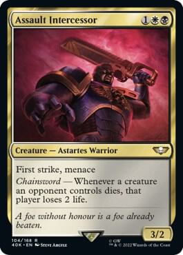 Assault Intercessor (Surge Foil) card from Universes Beyond: Warhammer 40,000