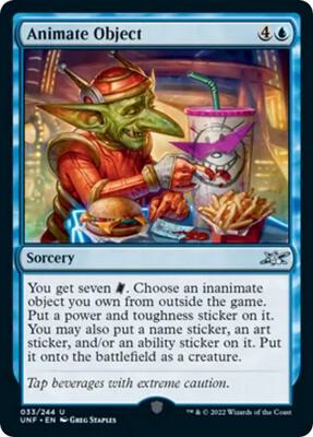 Animate Object card from Unfinity