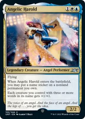 Angelic Harold card from Unfinity