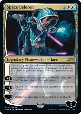 Space Beleren card from Unfinity