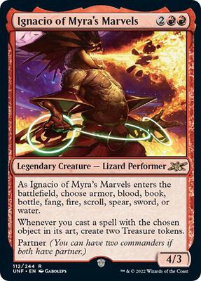 Ignacio of Myra's Marvels card from Unfinity