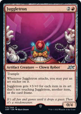 Juggletron card from Unfinity
