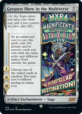 Greatest Show in the Multiverse card from Unfinity