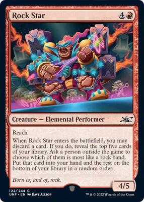 Rock Star card from Unfinity