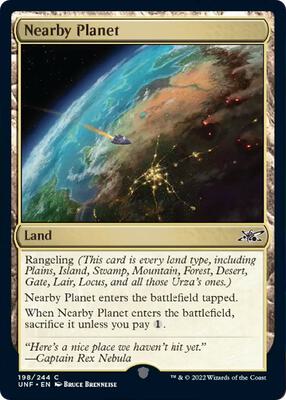 Nearby Planet card from Unfinity
