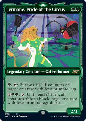Jermane, Pride of the Circus (Showcase) card from Unfinity
