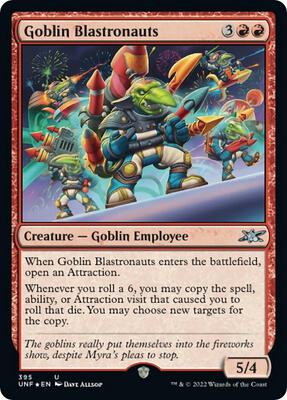 Goblin Blastronauts card from Unfinity