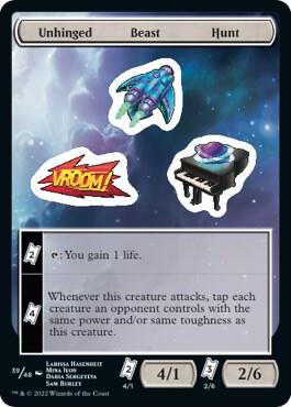 Unhinged Beast Hunt card from Unfinity