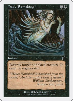 Dark Banishing card from 7th Edition