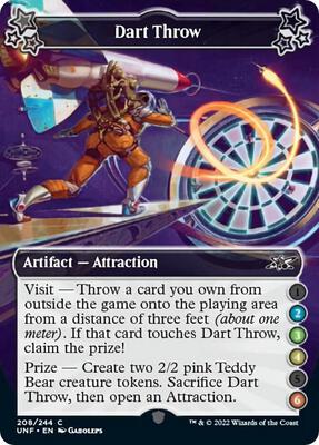 Dart Throw (2-3-4-6) card from Unfinity