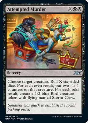 Attempted Murder card from Unfinity