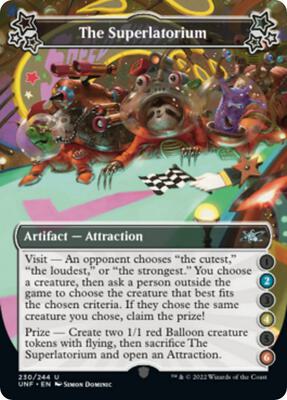 The Superlatorium (2-4-6) card from Unfinity