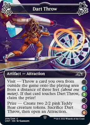 Dart Throw (2-3-5-6) card from Unfinity