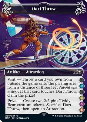 Dart Throw (2-4-5-6) card from Unfinity