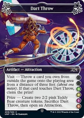 Dart Throw (3-4-5-6) card from Unfinity